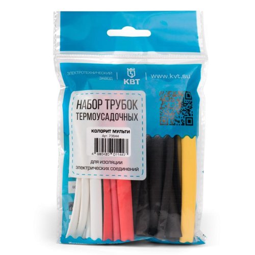 Набор термоусадочных трубок КВТ Колорит Мульти 73644 фото Набор термоусадочных трубок КВТ Колорит Мульти 73644 картинка